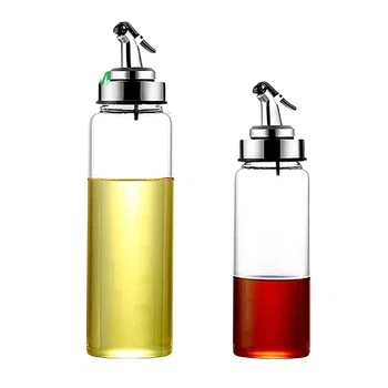 Veleprodajna prozorna zelena prazna kuhinjska steklenica za jedilno olje Steklenica za oljčno olje 300 ml 500 ml steklena steklenica